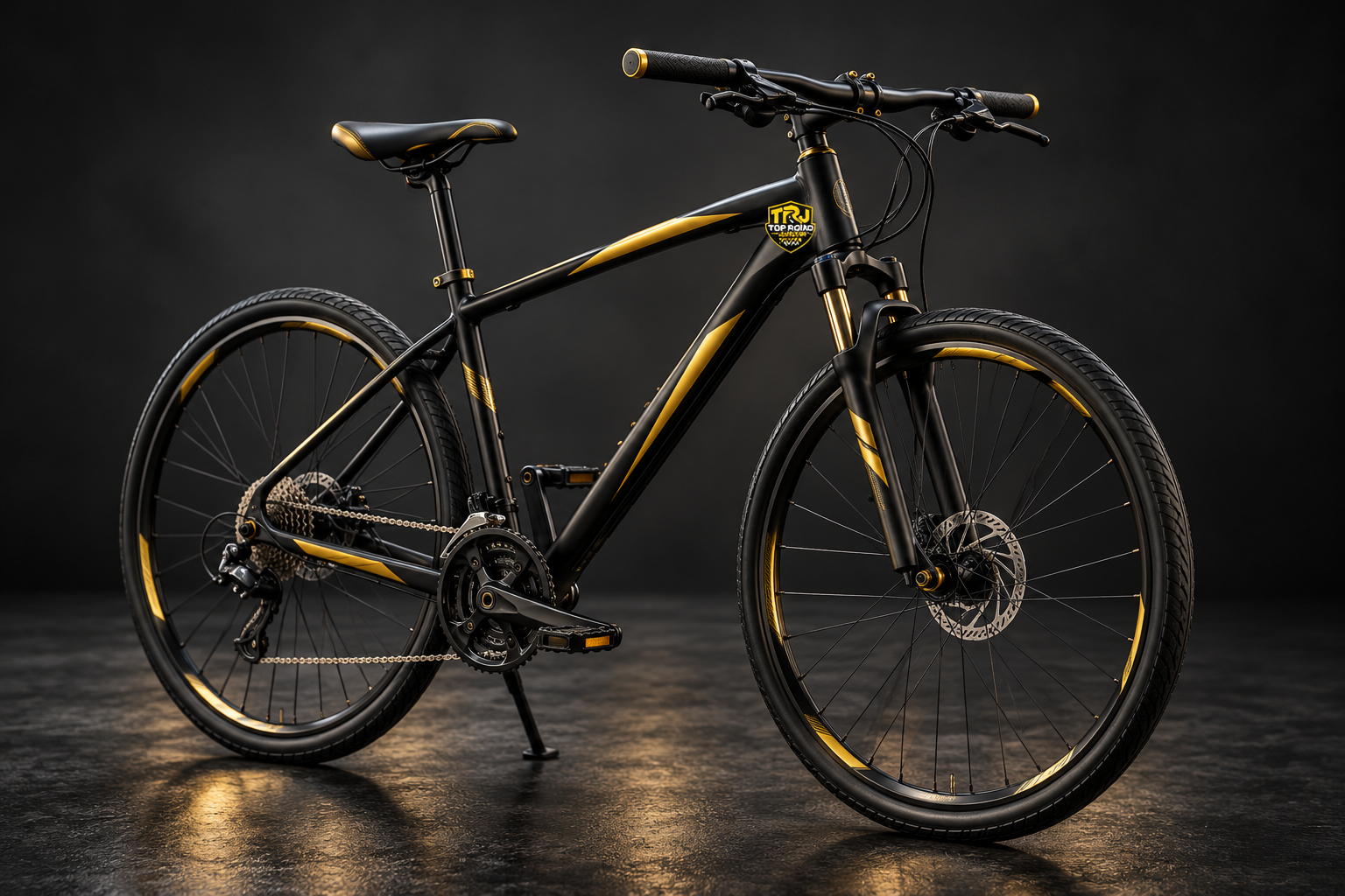 Black-and-gold Top Road Junction bicycle